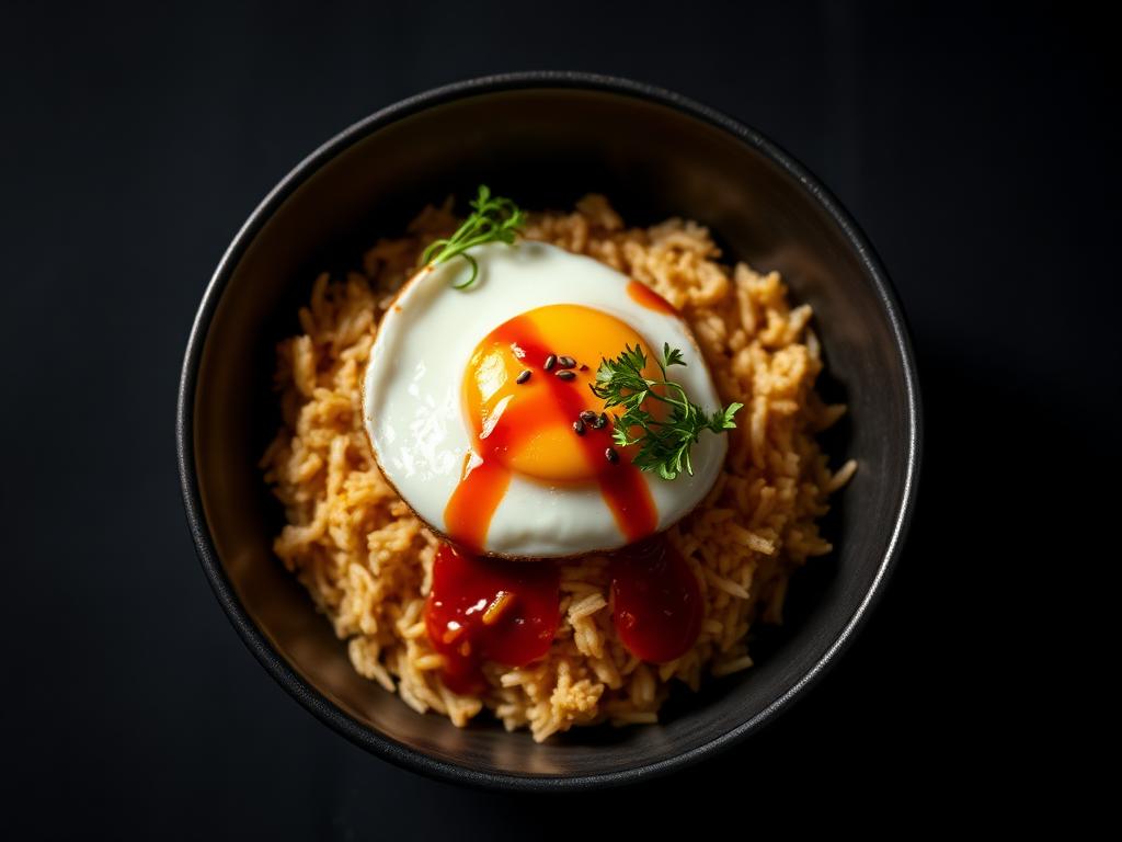 Crispy Kimchi Rice Bowl